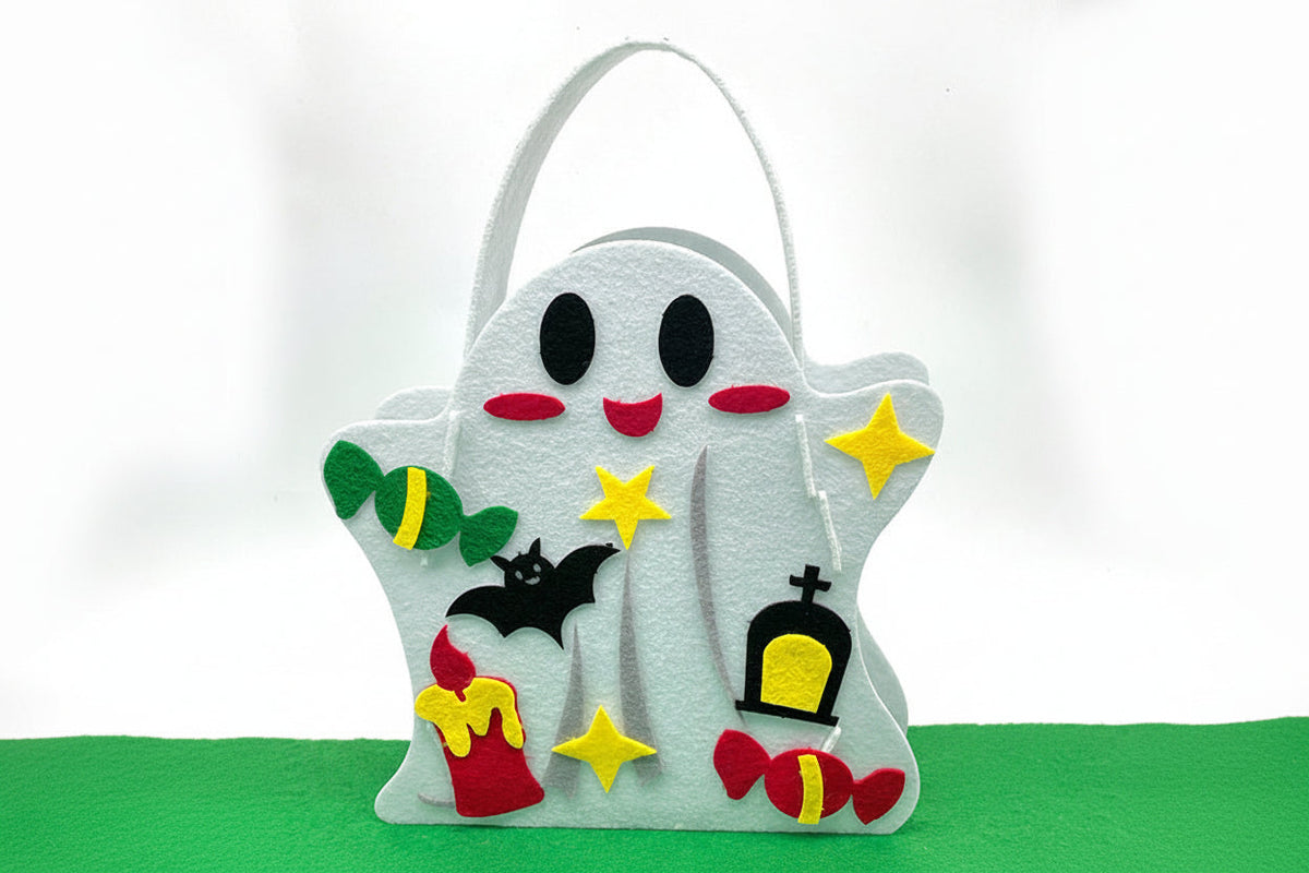 Vilt Knutselset Halloween Tas Pompoen Decoratie Kinderen Creatief Doe-het-zelf Handwerk Feest Activiteit | Sansoti