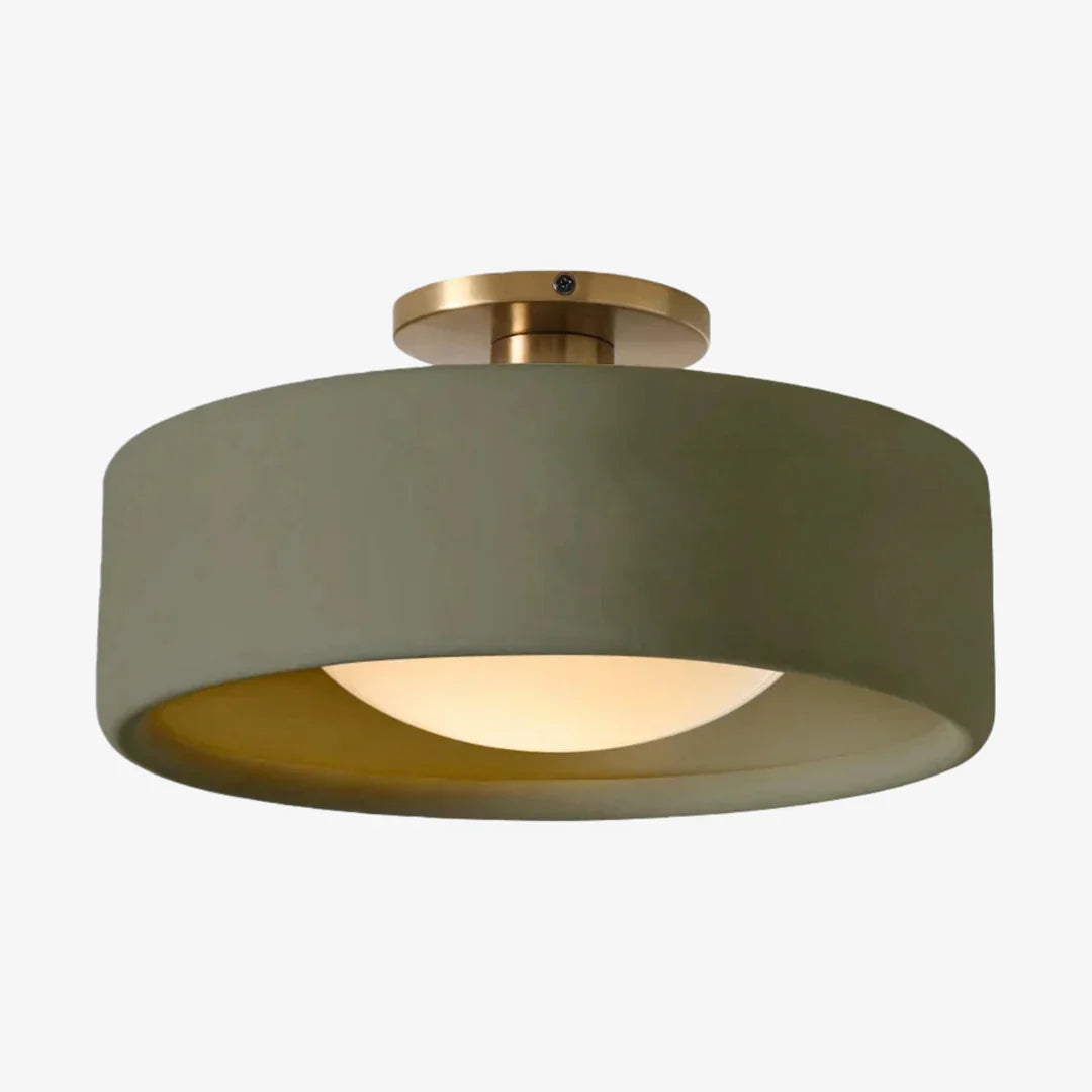 Porseleinen Plafondlamp met Strakke Montage – Moderne Lage Profiellamp Keramiek Opbouwverlichting | Sansoti