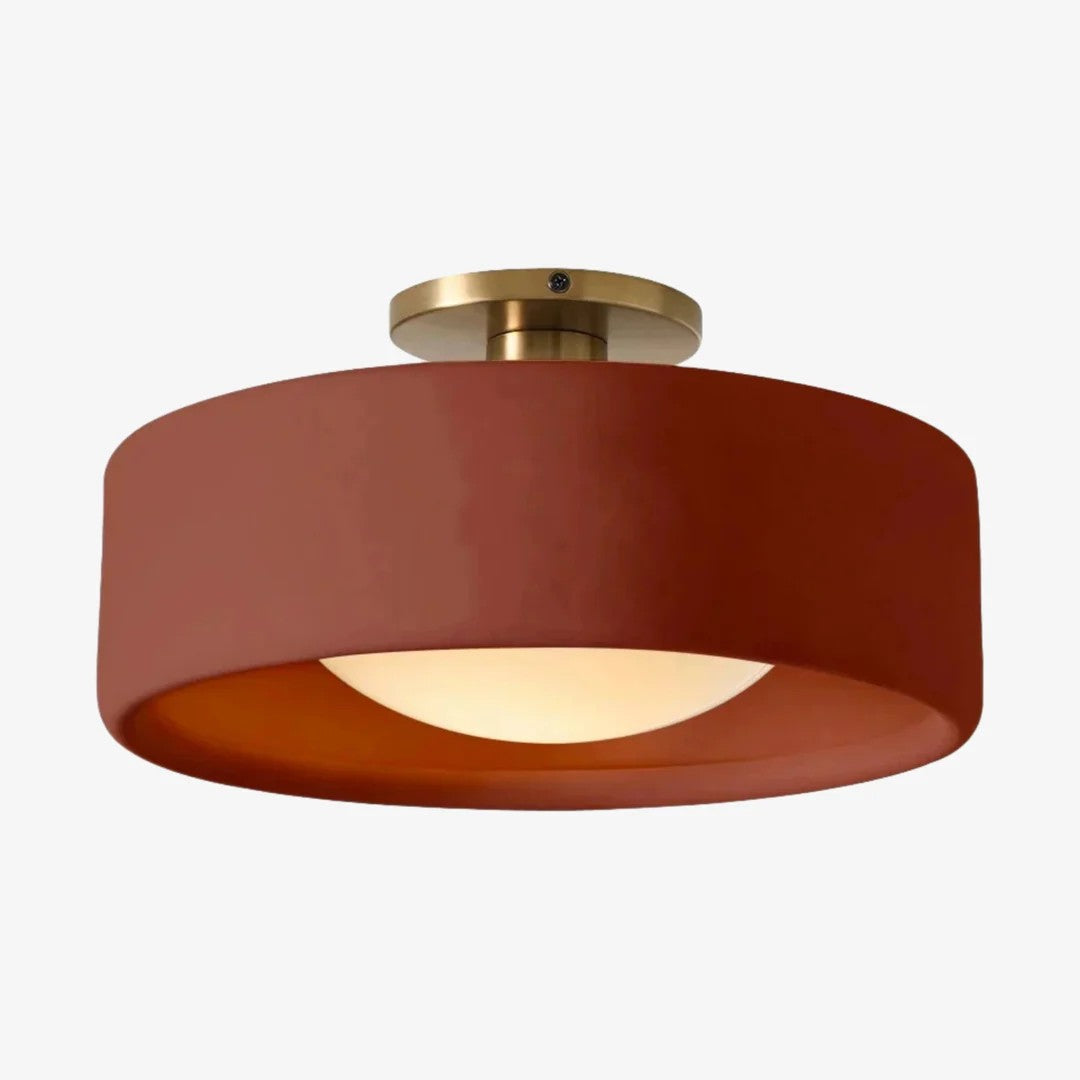 Porseleinen Plafondlamp met Strakke Montage – Moderne Lage Profiellamp Keramiek Opbouwverlichting | Sansoti