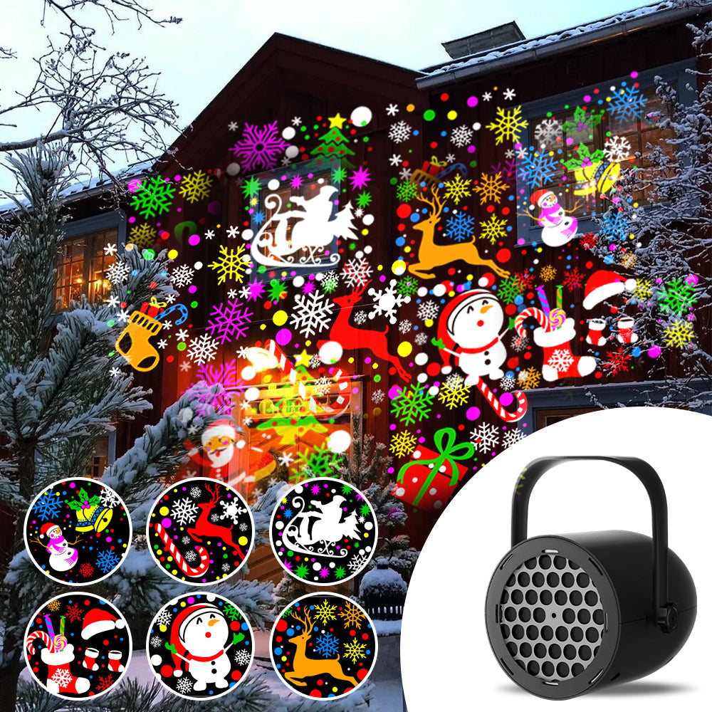 USB LED projector with Rotating Patterns for Party Lighting Halloween Christmas Snowflake Ambient Lighting | Sansoti