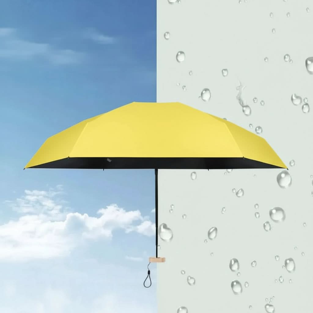 Compact Foldable Umbrella with UV Protection, Water-Repellent, Travel Umbrella, Lightweight Pocket Umbrella for On the Go | Sansoti