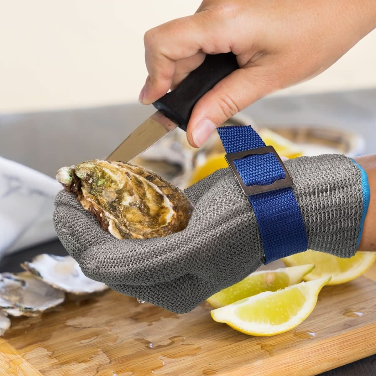 Roestvrijstalen Veiligheidshandschoenen met Maximale Snijbescherming voor Keuken, Ambacht en Werkplek | Sansoti