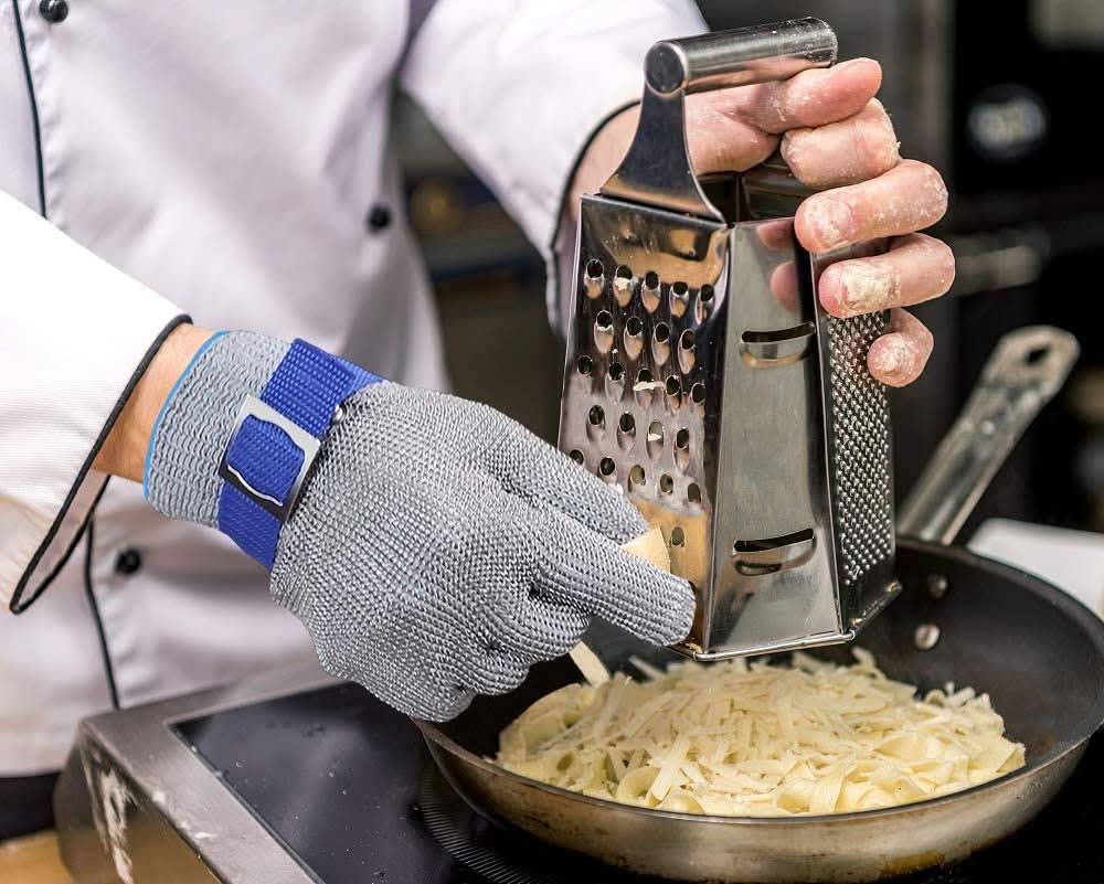 Roestvrijstalen Veiligheidshandschoenen met Maximale Snijbescherming voor Keuken, Ambacht en Werkplek | Sansoti