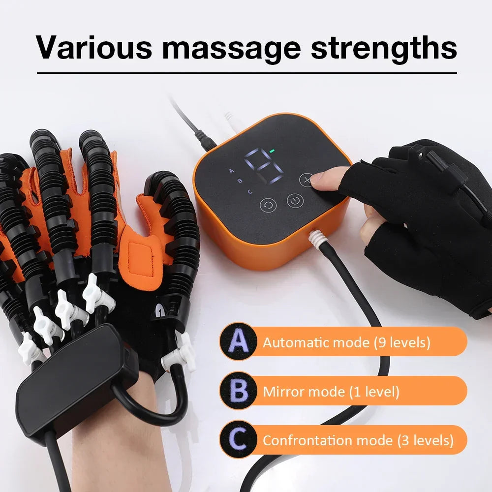 Elektrische Handrehabilitatie Handschoen 3-in-1 Therapie Massage Warming voor Handen Vingers Slaganval | Sansoti