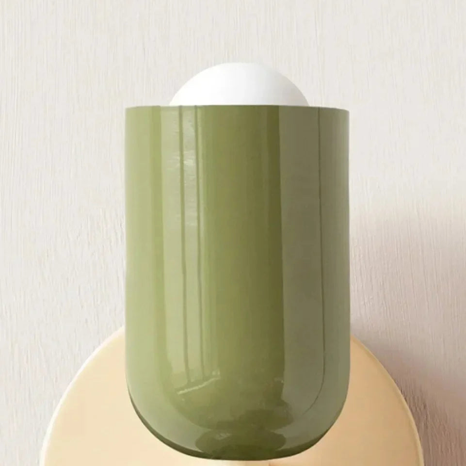 Metalen Wandlamp Dubbelzijdig Pastel E27 LED 25cm Slaapkamer Hal Eetkamer Scandinavisch Lichtontwerp | Sansoti