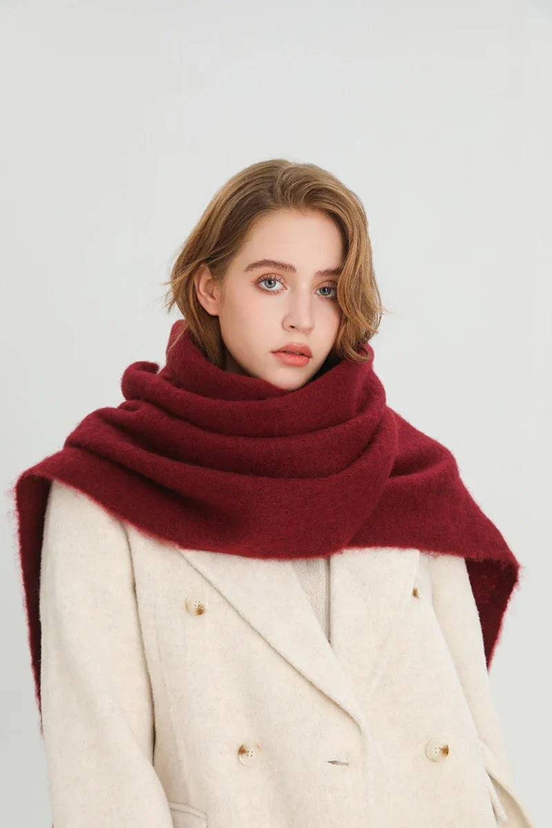 Luxe Wintersjaal met Grote Kwasten Dames 240x38cm Cashmere-Look Warme Halsdoek Stola voor Feestdagen Winter | Sansoti