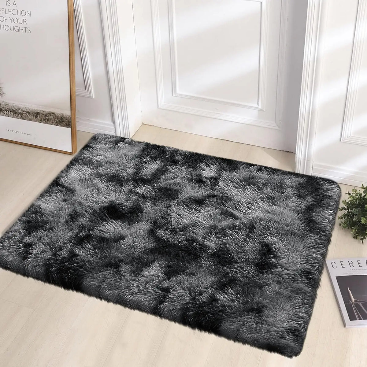 Tapis Tie-Dye en polyester 100x150 cm antidérapant lavable pour chambre à coucher, salon et chambre d’enfant décoratif | Sansoti
