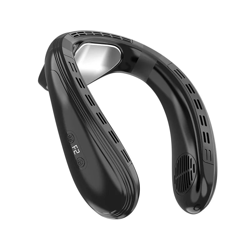 Draagbare Nekventilator 5200mAh Oplaadbaar Halfgeleider Koeling Persoonlijke Ventilator Outdoor Draadloos Nekkoeler USB Opladen | Sansoti
