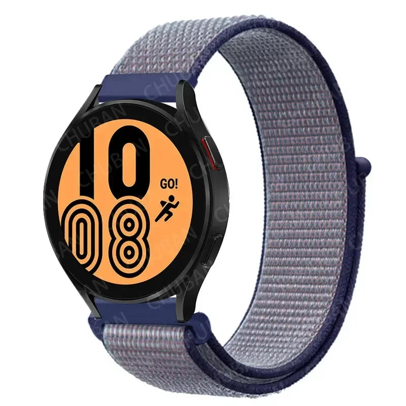 Nylonowy pasek sportowy do smartwatcha 20mm 22mm Oddychający Lekki Pasek typu Loop na nadgarstek Regulowany Trening Fitness | Sansoti