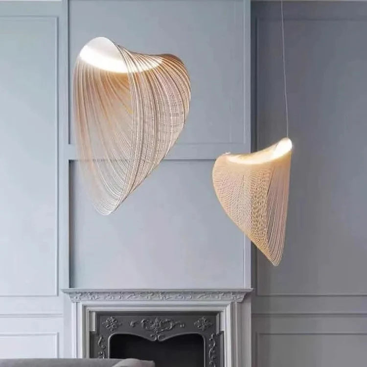 Gevlochten Bamboe Hanglamp Natuurlijke Textuur Warm Licht Scandinavisch Design Eetkamer Slaapkamer Woonkamer | Sansoti