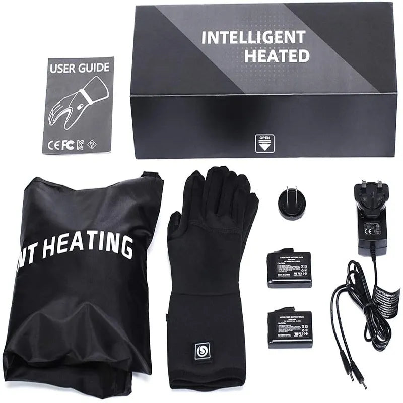 Gants d'hiver chauffants avec fonction écran tactile, thermiques, rechargeables et imperméables pour le ski et les activités en plein air | Sansoti