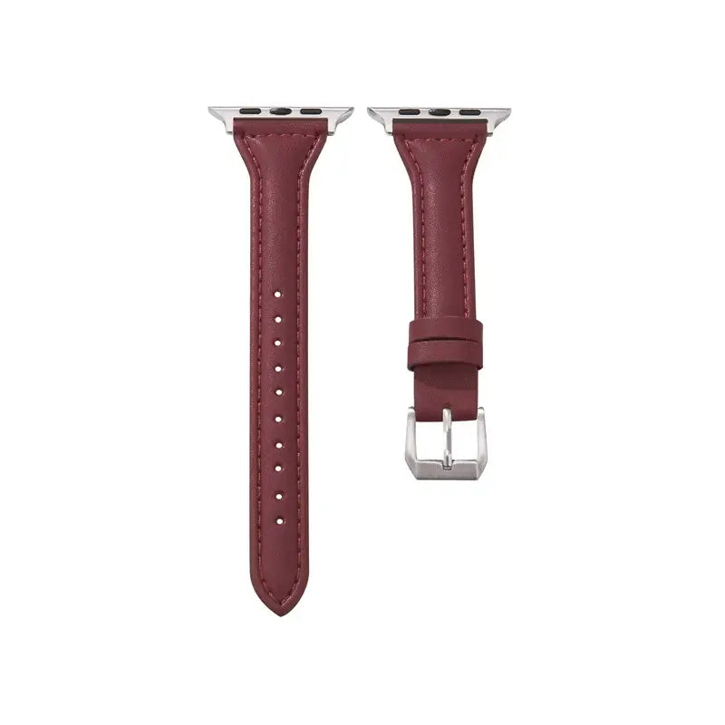 Bracelet de montre en cuir pour smartwatch, universel et réglable, 38-49 mm, bracelet haut de gamme au design sportif | Sansoti