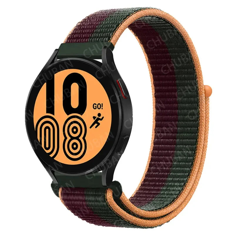 Nylonowy pasek sportowy do smartwatcha 20mm 22mm Oddychający Lekki Pasek typu Loop na nadgarstek Regulowany Trening Fitness | Sansoti