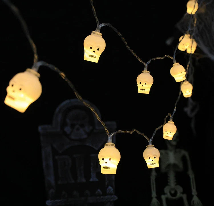 LED Slinger Halloween Figuren 150cm 10 Lampjes Griezelige Sfeerverlichting Decoratie voor Feest en Party | Sansoti
