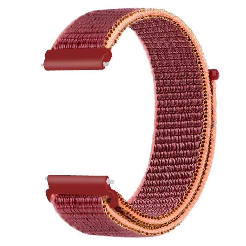 Verstellbares Nylon-Sportarmband für Smartwatches, 20 mm, 22 mm, atmungsaktives Armband, Sportuhr, leicht, Fitness | Sansoti
