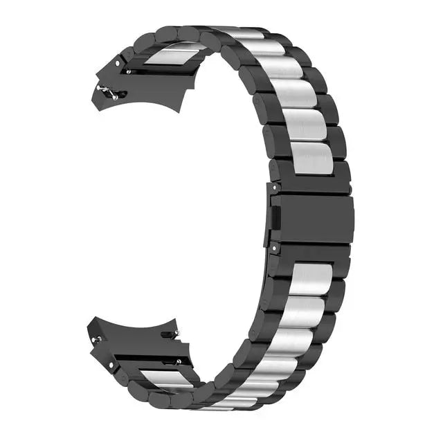 Premium Stainless Steel Leather Watch Band Galaxy Watch 5 40mm 44mm 45mm Pro Adjustable Replaceable Wristband | Sansoti