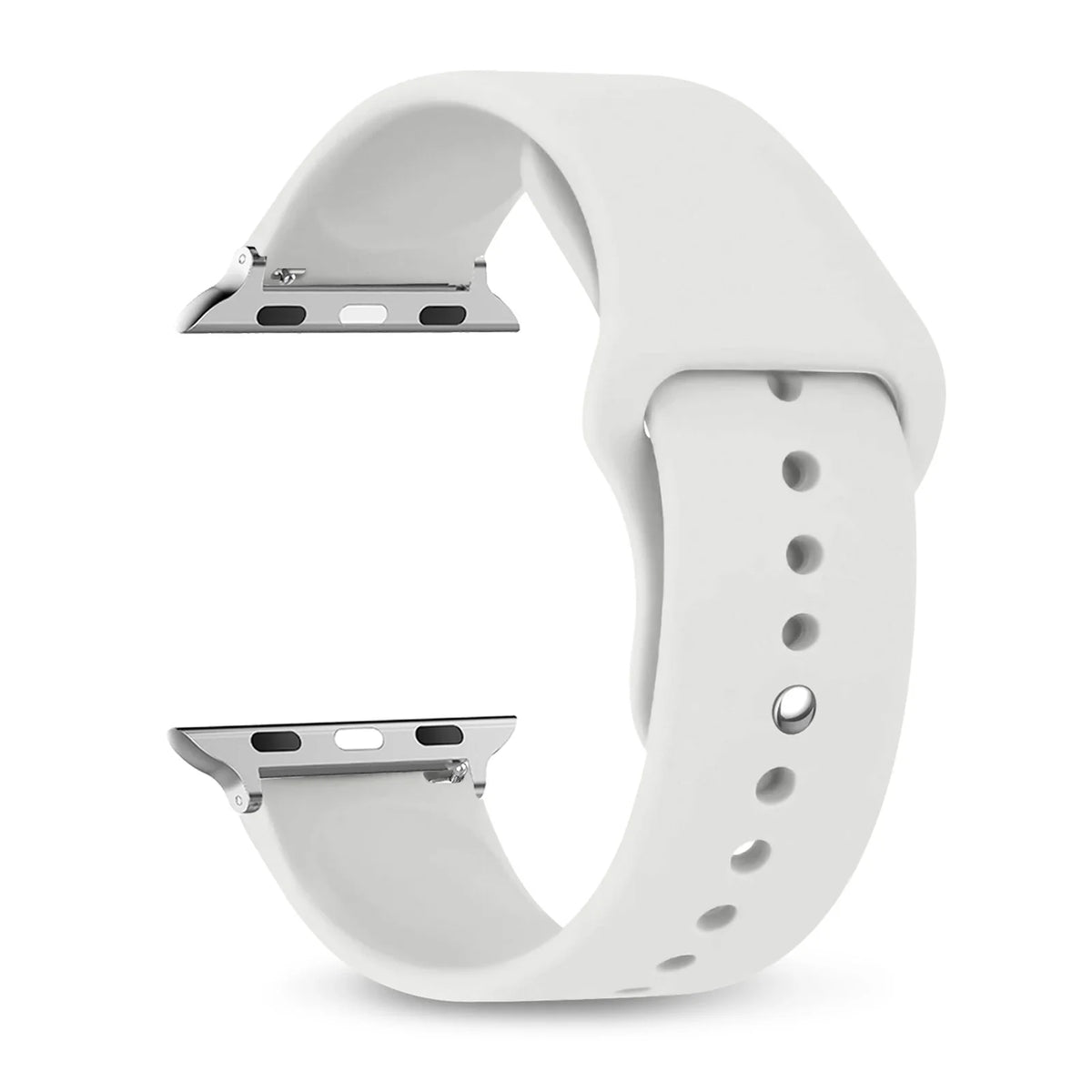 Wasserdichtes Silikonarmband mit verstellbarer Sport-Schließe für Smartwatches, 38–49 mm, sportlich und bequem | Sansoti