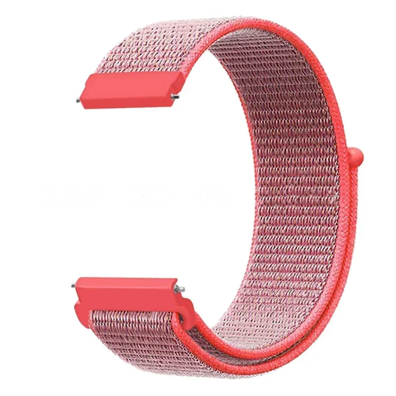 Verstellbares Nylon-Sportarmband für Smartwatches, 20 mm, 22 mm, atmungsaktives Armband, Sportuhr, leicht, Fitness | Sansoti