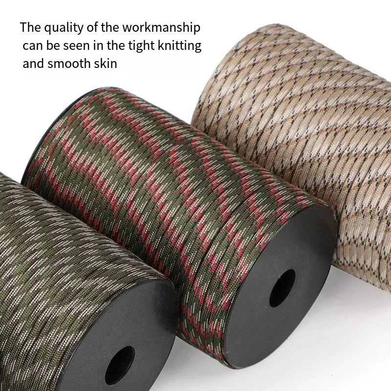 Paracord 550 Überlebensseil 100 Meter 9 Kern 4mm Militärqualität Outdoor Camping | Restfield
