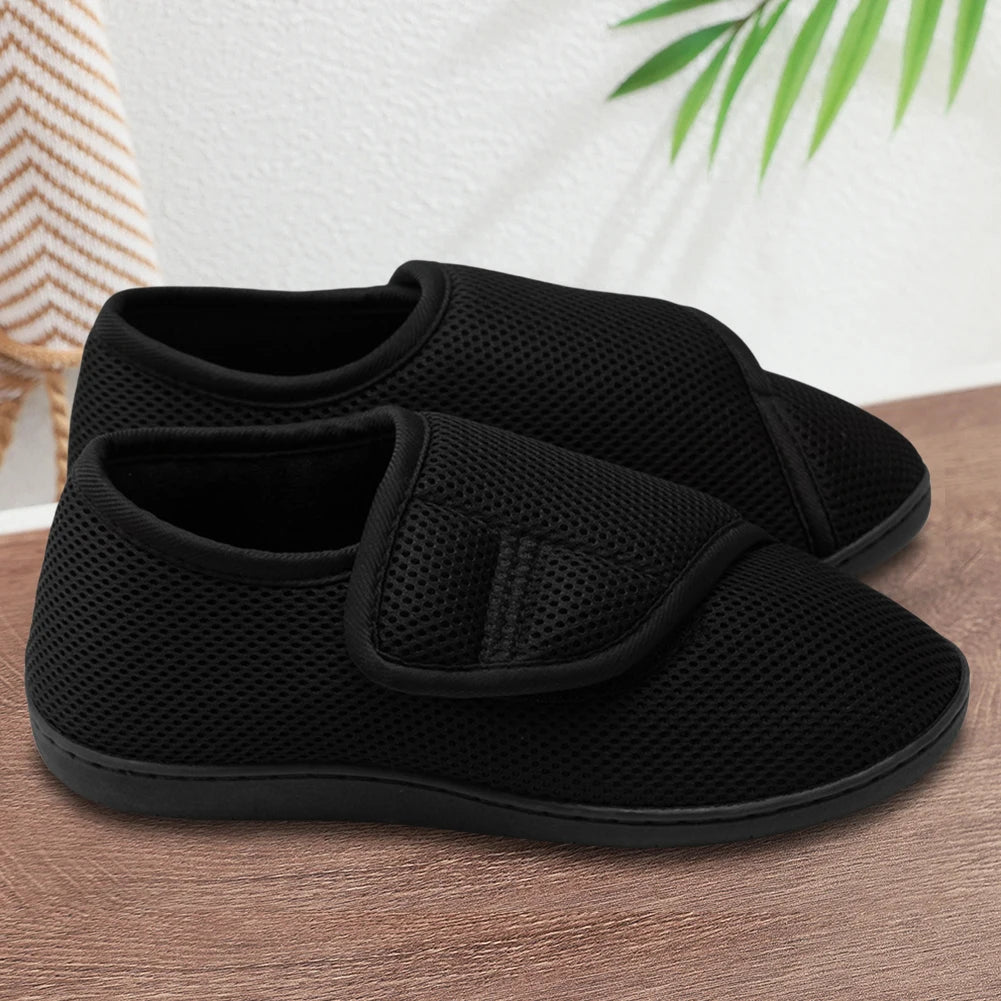 Adjustable Medical Shoes with Velcro and Black Mesh for Plantar Support, Unisex | Sansoti