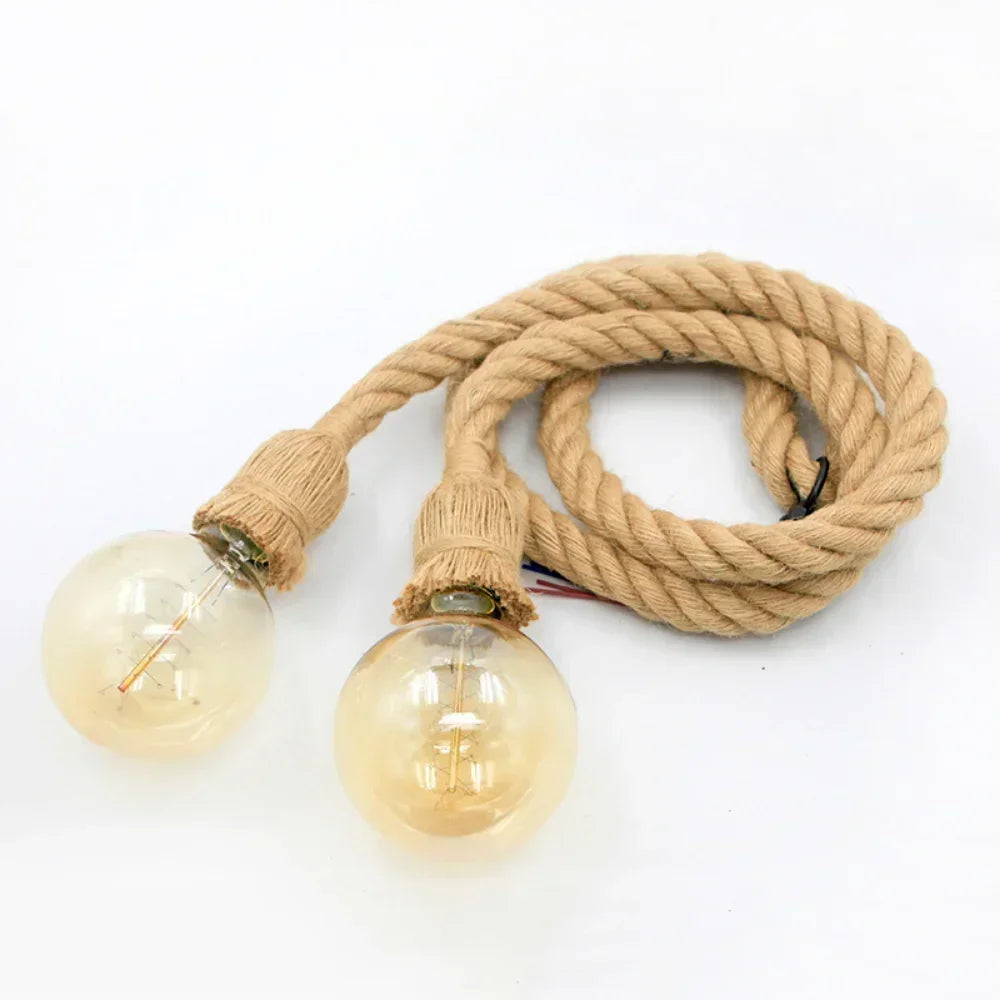 Touw Hanglamp E27 Vintage Industrieel Enkel Dubbel 0.5M-4M | Sansoti