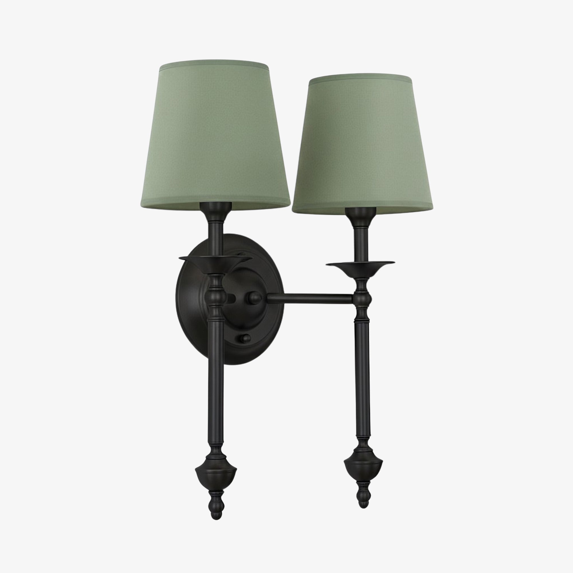 Stoffen Wandlamp met Vintage Koperen Afwerking – Sfeervolle Verlichting voor Hal, Slaapkamer en Woonkamer | Sansoti