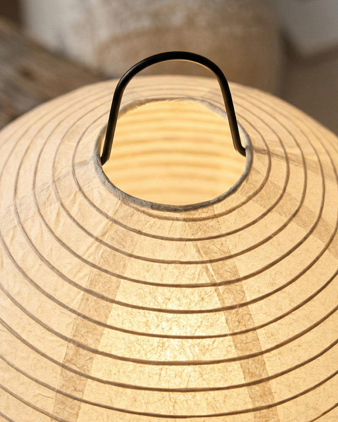 Japanse Tafellamp Sakura met Rijstpapier & Driepoot – Minimalistisch Design Warm Wit Licht – Ø28cm H48cm | Sansoti