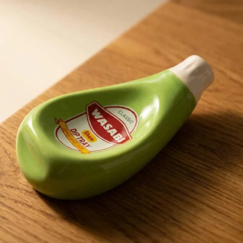Keramische Dippschälchen in Soßenflaschenform für Ketchup, Senf, Mayo und Wasabi, Tafelgeschirr, Servierschalen, Tisch | Sansoti