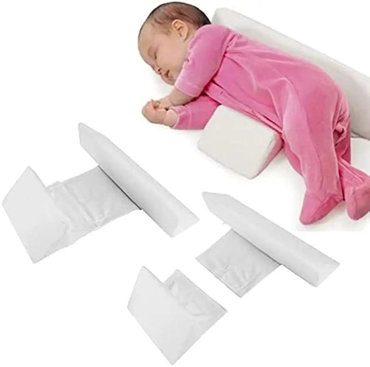 Baby Zijslaap Positiekussen – Driehoekig Antirol Kussen met Verstelbare Breedte – Zacht Memory Foam – Ademend & Wasbaar – Voor Pasgeborenen tot 12 Maanden | Sansoti
