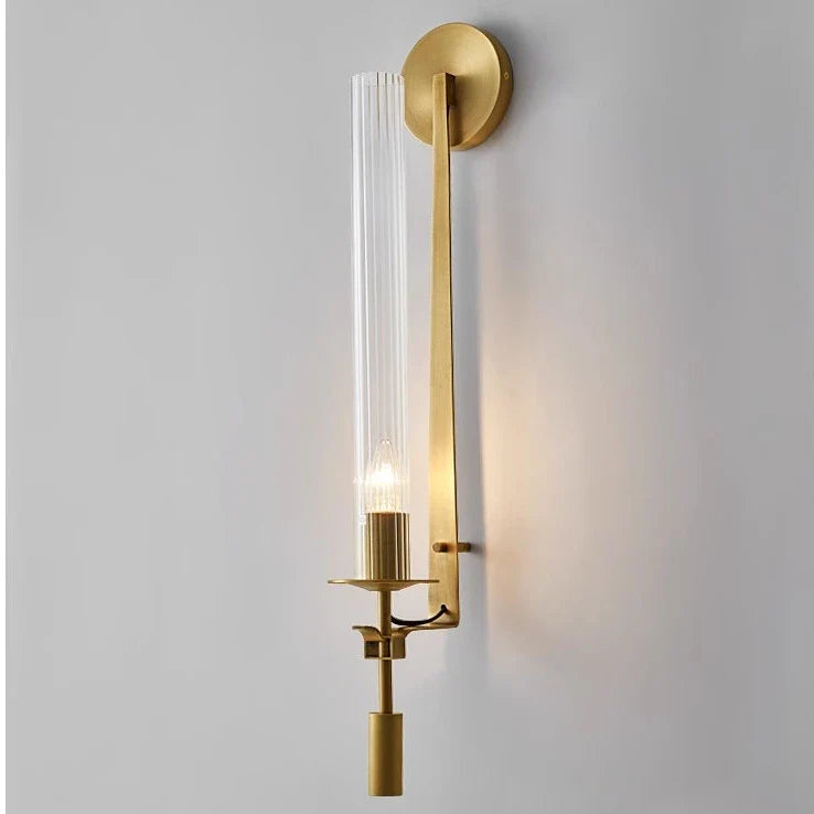 Moderne Wandlamp Goud — Elegante Muurverlichting voor Slaapkamer Woonkamer | Scandinavisch Design Wandspot | Sansoti