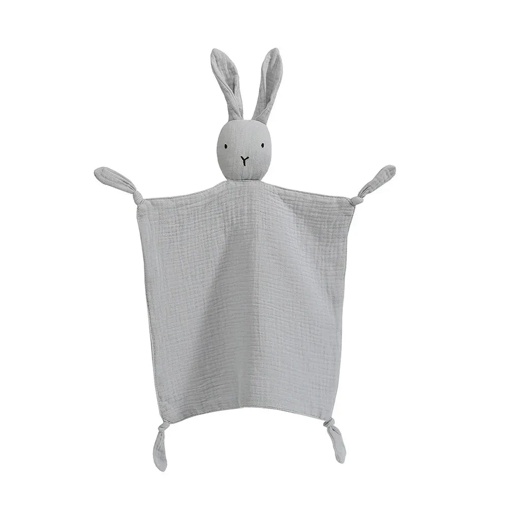 Katoenen Knuffeldoek met Dierkop voor Baby | Zachte Slaaphulp Pasgeborenen Kraamcadeau Troostdoekje Speelgoed | Sansoti