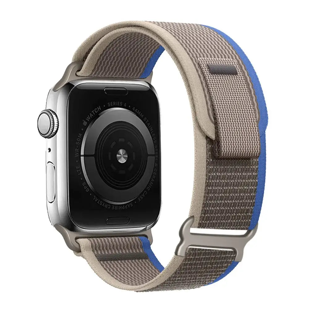 Nylon-Smartwatch-Armband mit Klettverschluss – atmungsaktives, verstellbares Armband, 38–49 mm, für Sport und Freizeit | Sansoti
