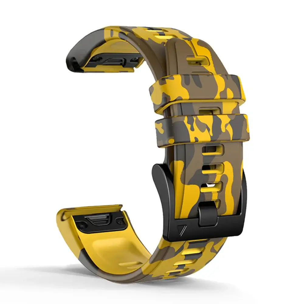 Silikonarmband für Uhren mit Camouflage-Muster, verstellbar, sportlich, 22 mm, 26 mm, wechselbar, Unisex | Sansoti