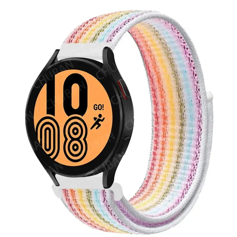 Nylonowy pasek sportowy do smartwatcha 20mm 22mm Oddychający Lekki Pasek typu Loop na nadgarstek Regulowany Trening Fitness | Sansoti