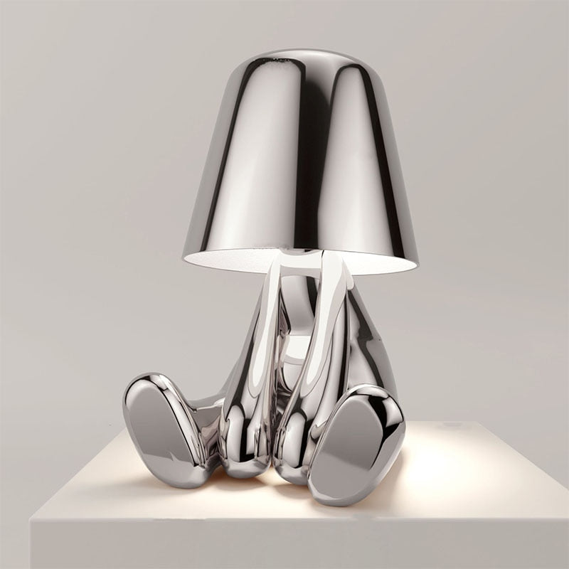 Figuurlamp LED Touch Dimbaar USB Oplaadbaar Goud Zilver Sfeerverlichting Woonkamer Slaapkamer Bureau Decoratielamp Cadeau | Sansoti