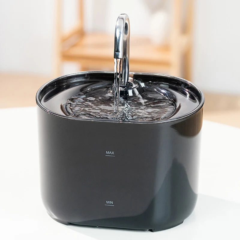 Automatic Pet Water Fountain with Filter & Quiet Pump for Cats & Dogs 2.2L Water Dispenser Bowl Waterer | Sansoti