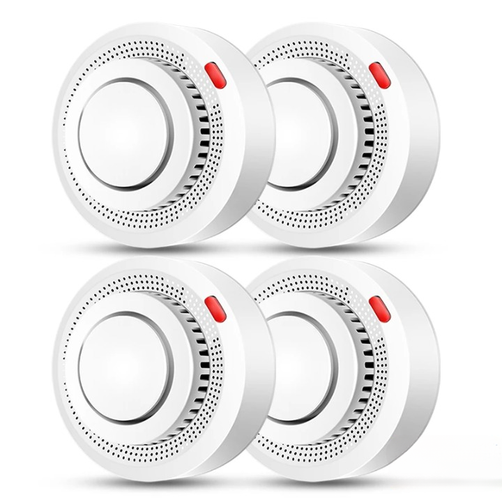 Intelligenter WLAN-Rauchmelder mit Hitzesensor 85dB-Alarm Brandmelder Sicheres Wohnen Deckenmontage Brandschutz | Sansoti