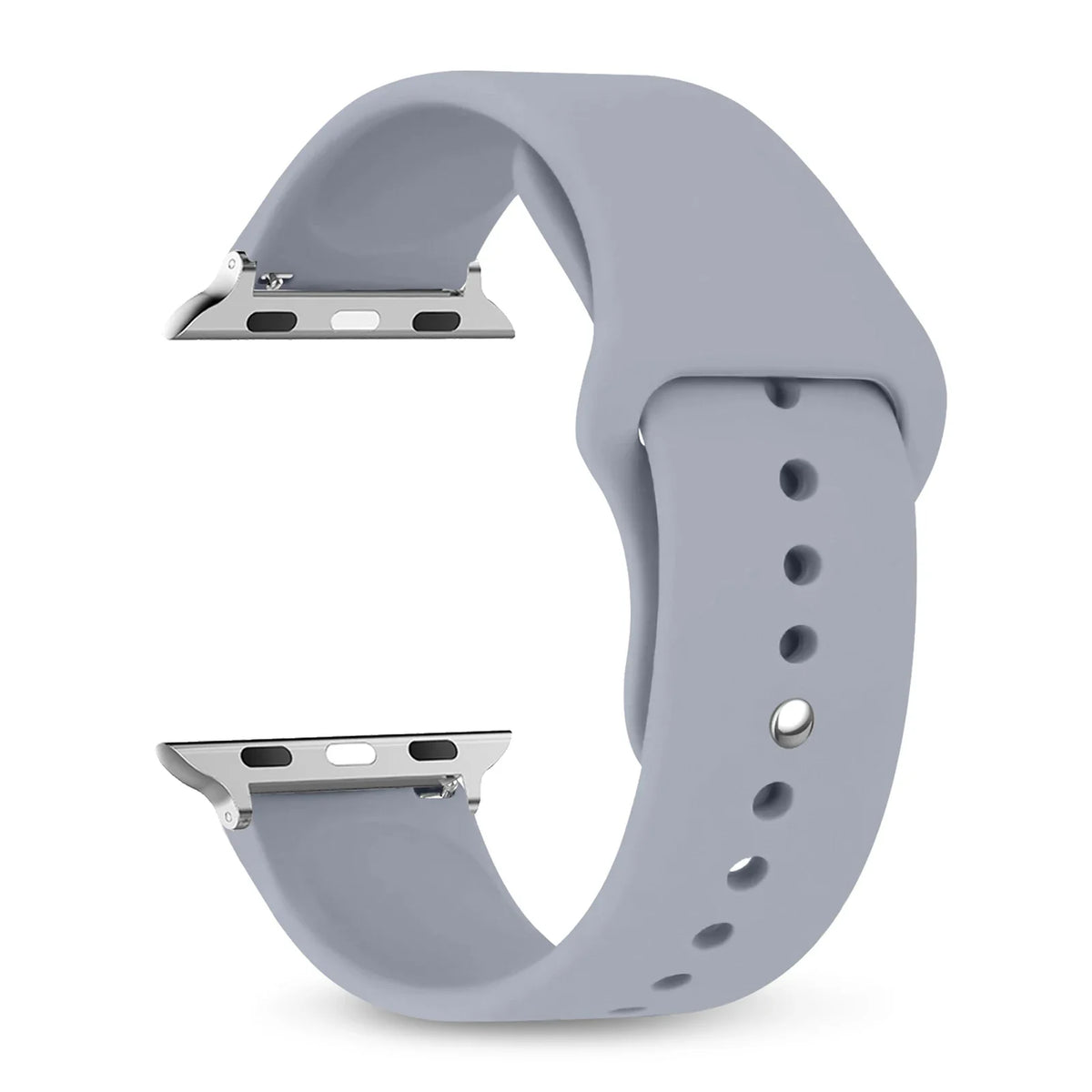 Wasserdichtes Silikonarmband mit verstellbarer Sport-Schließe für Smartwatches, 38–49 mm, sportlich und bequem | Sansoti