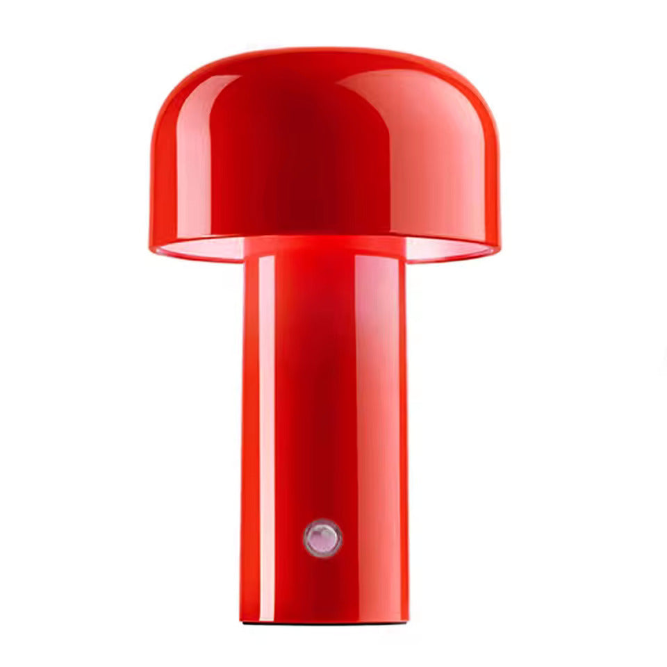 Pilz-Tischleuchte, LED, wiederaufladbar, Touch-Dimmung, Stimmungsleuchte, modernes Design, dekorative Beleuchtung, kabellos | Sansoti