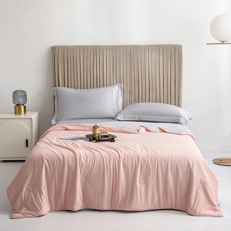 Kühldecke Eis-Seide Wendedesign 150x200cm 200x230cm Sommer Kühlende Decke Leicht Atmungsaktiv Schlafzimmer Wärmeregulierend Steppdecke | Restfield