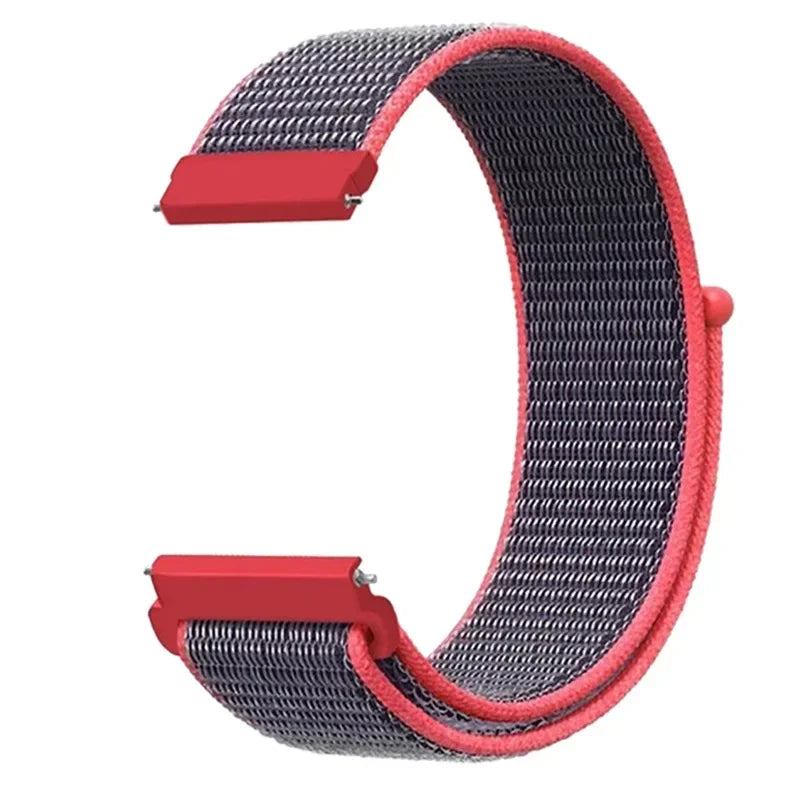 Verstellbares Nylon-Sportarmband für Smartwatches, 20 mm, 22 mm, atmungsaktives Armband, Sportuhr, leicht, Fitness | Sansoti