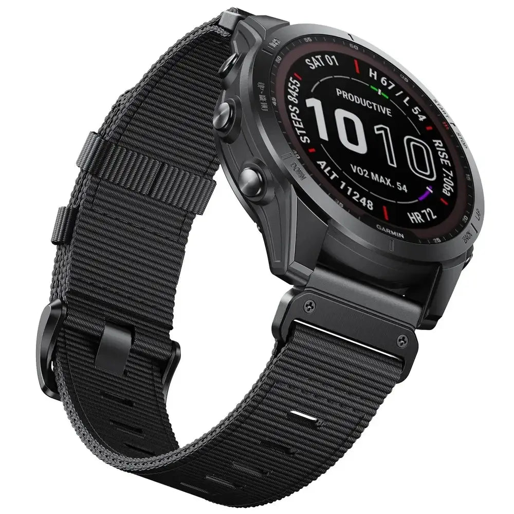 Tactiele Nylon Horlogeband QuickFit 22mm 26mm Smartwatch Vervanging Sport Outdoor Polsband Ademend Comfortabel | Sansoti