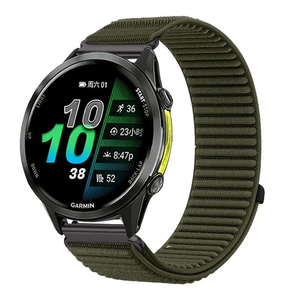 Nylon-Smartwatch-Armband, 21 cm, verstellbar, atmungsaktiv, sportlich, für Sportuhren, 20 mm, 22 mm, Unisex-Armband | Sansoti