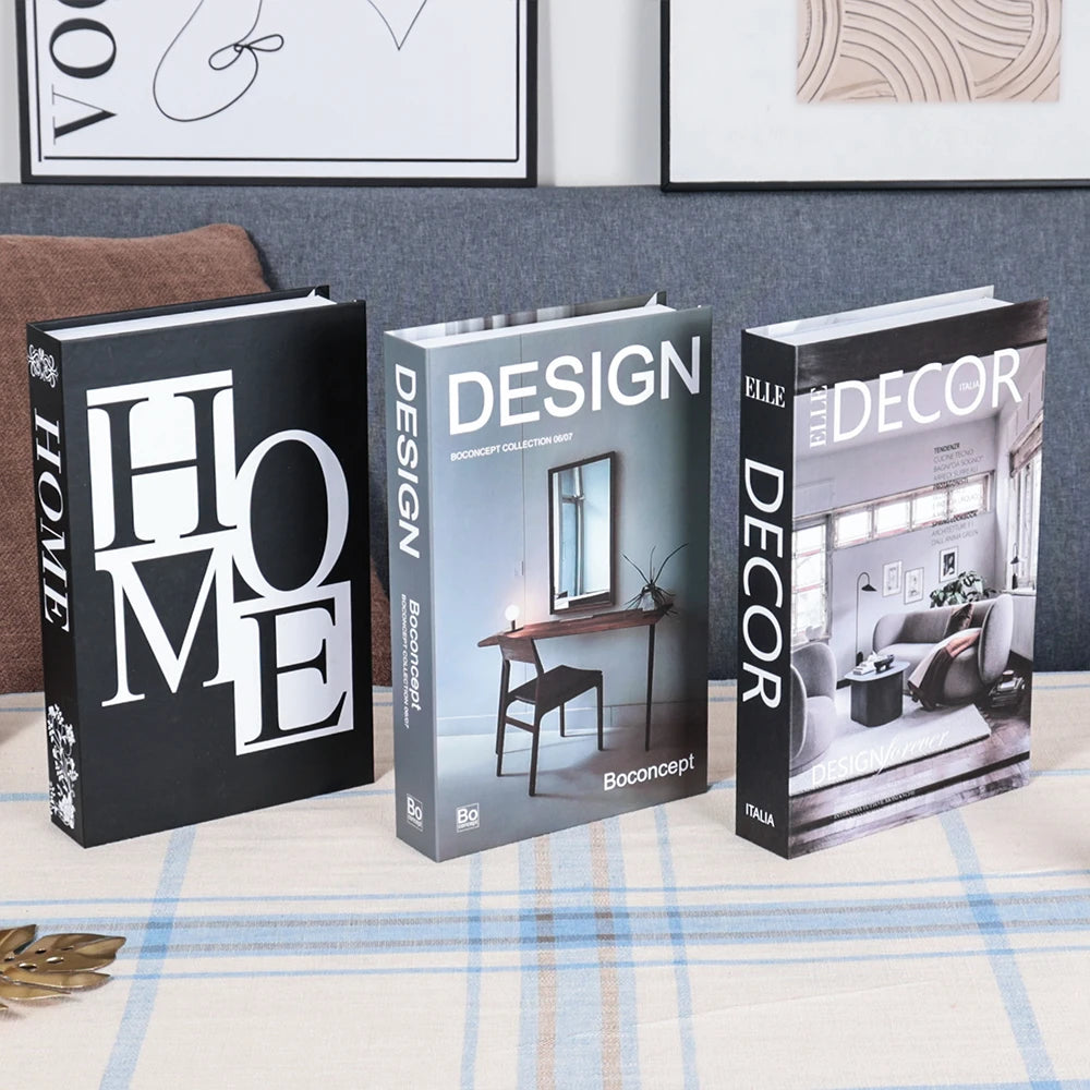 Décoration table basse Ensemble de 3 livres Design pliable Table basse style | Restfield