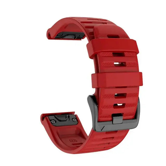 Silicone Watchband QuickFit System Breathable Adjustable 22mm 26mm Sports Watch Smartwatch Wristband | Sansoti