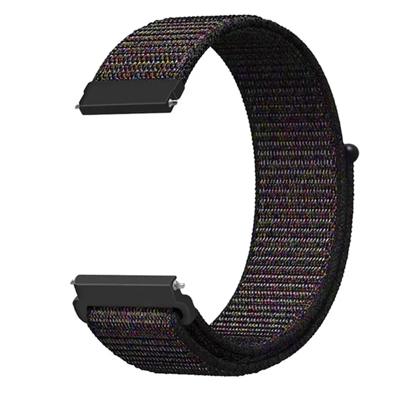 Verstellbares Nylon-Sportarmband für Smartwatches, 20 mm, 22 mm, atmungsaktives Armband, Sportuhr, leicht, Fitness | Sansoti