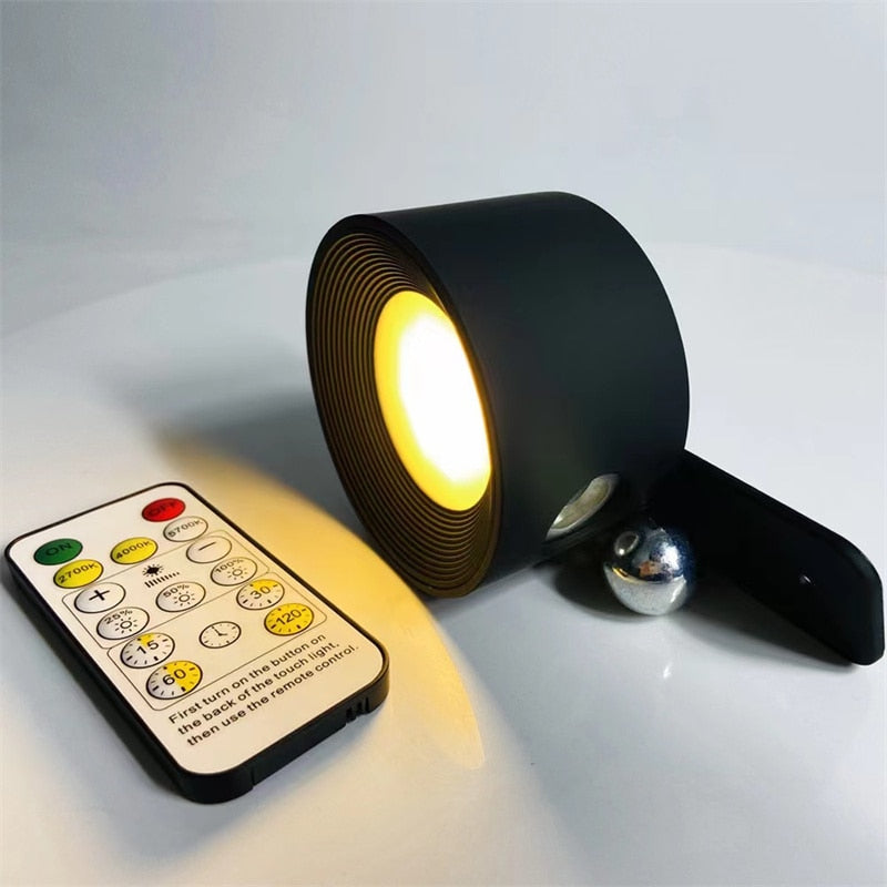 Draadloze Wandlamp met Afstandsbediening – Magnetisch Dimbaar Leeslampje voor Slaapkamer en Woonkamer | Sansoti