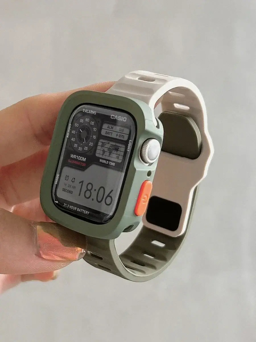 Flexibles, komfortables Silikon-Smartwatch-Armband mit Schnellverschluss, Sportarmband, 38–49 mm, universeller Ersatz | Sansoti