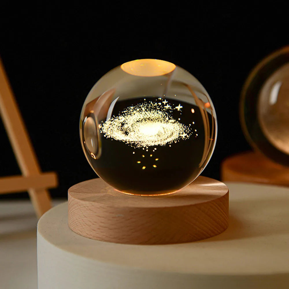 3D Galaxy Bol Nachtlampje met USB-voeding – Hemelsfeer voor Kinderkamer en Slaapkamer | Sansoti