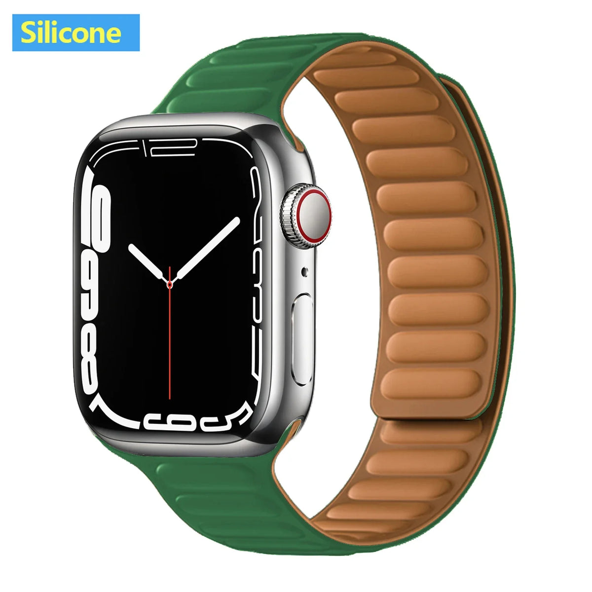 Lederarmband mit magnetischem Verschluss, 38–49 mm, verstellbares Smartwatch-Zubehör, stilvolles Armband | Sansoti